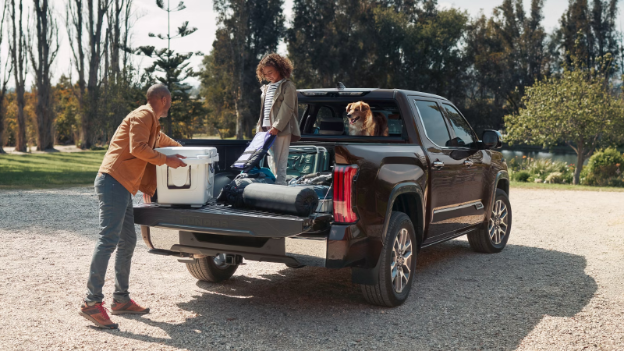 Father and Child in Toyota