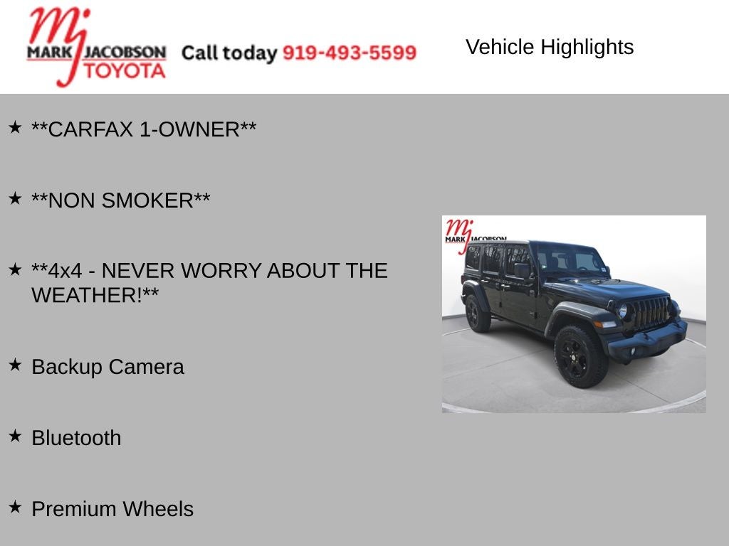 2022 Jeep Wrangler Unlimited Sport S