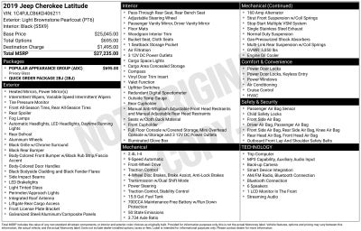 2019 Jeep Cherokee Latitude