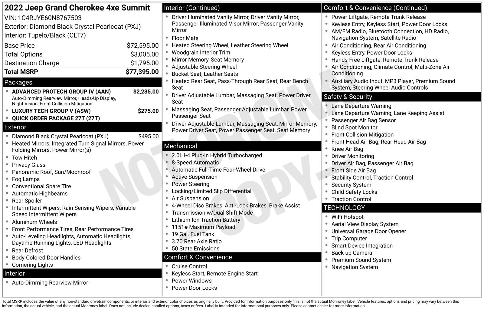 2022 Jeep Grand Cherokee Summit 4xe