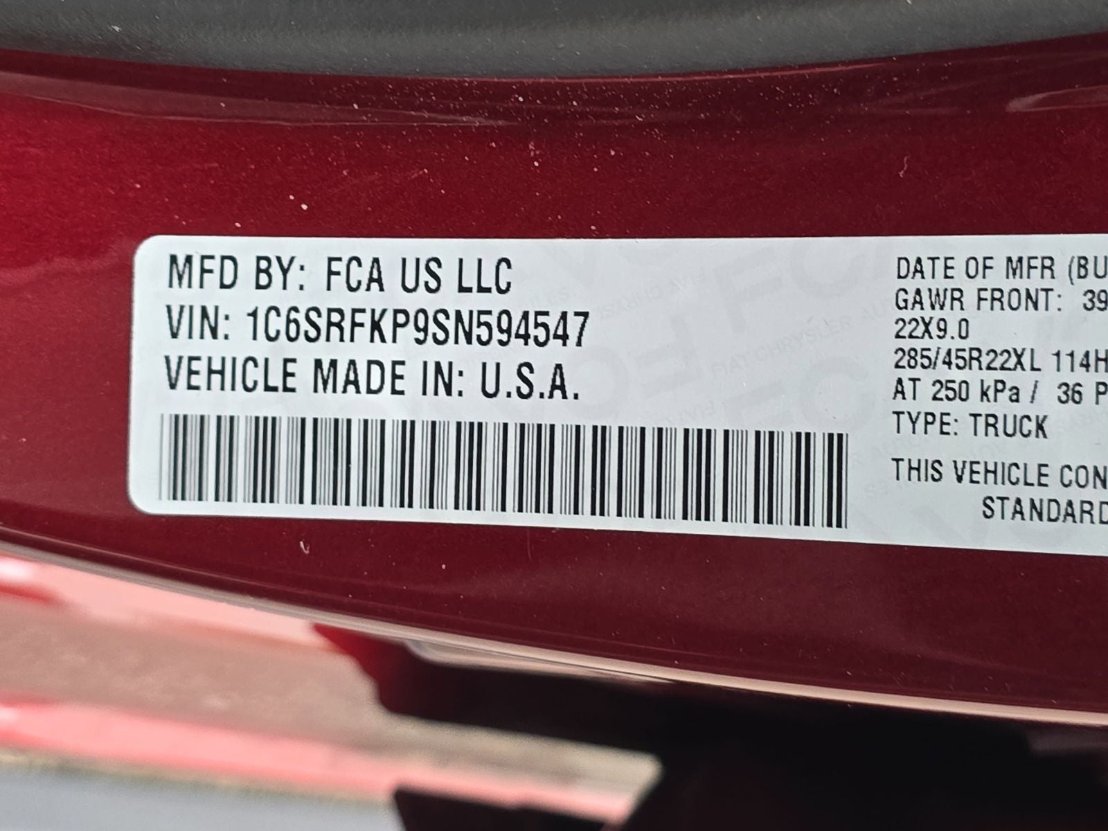 2025 RAM 1500 Tungsten