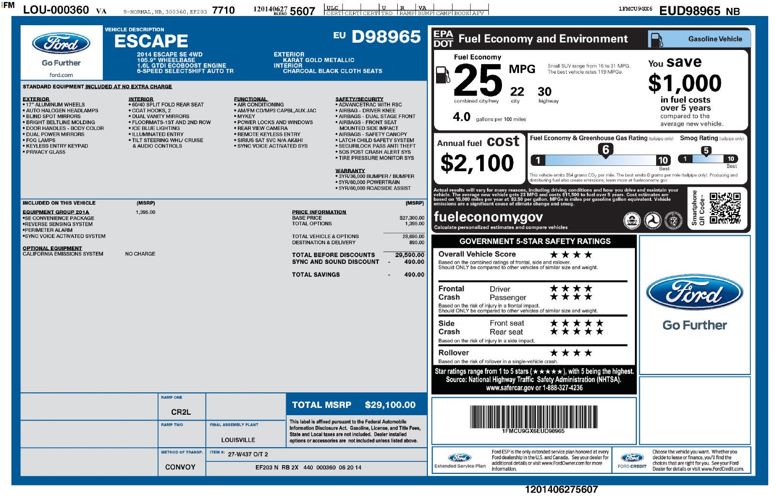 2014 Ford Escape SE