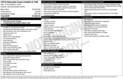2016 Chevrolet Cruze Limited LS