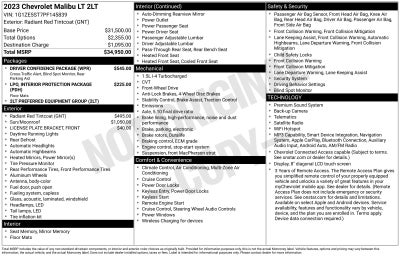 2023 Chevrolet Malibu LT 2LT