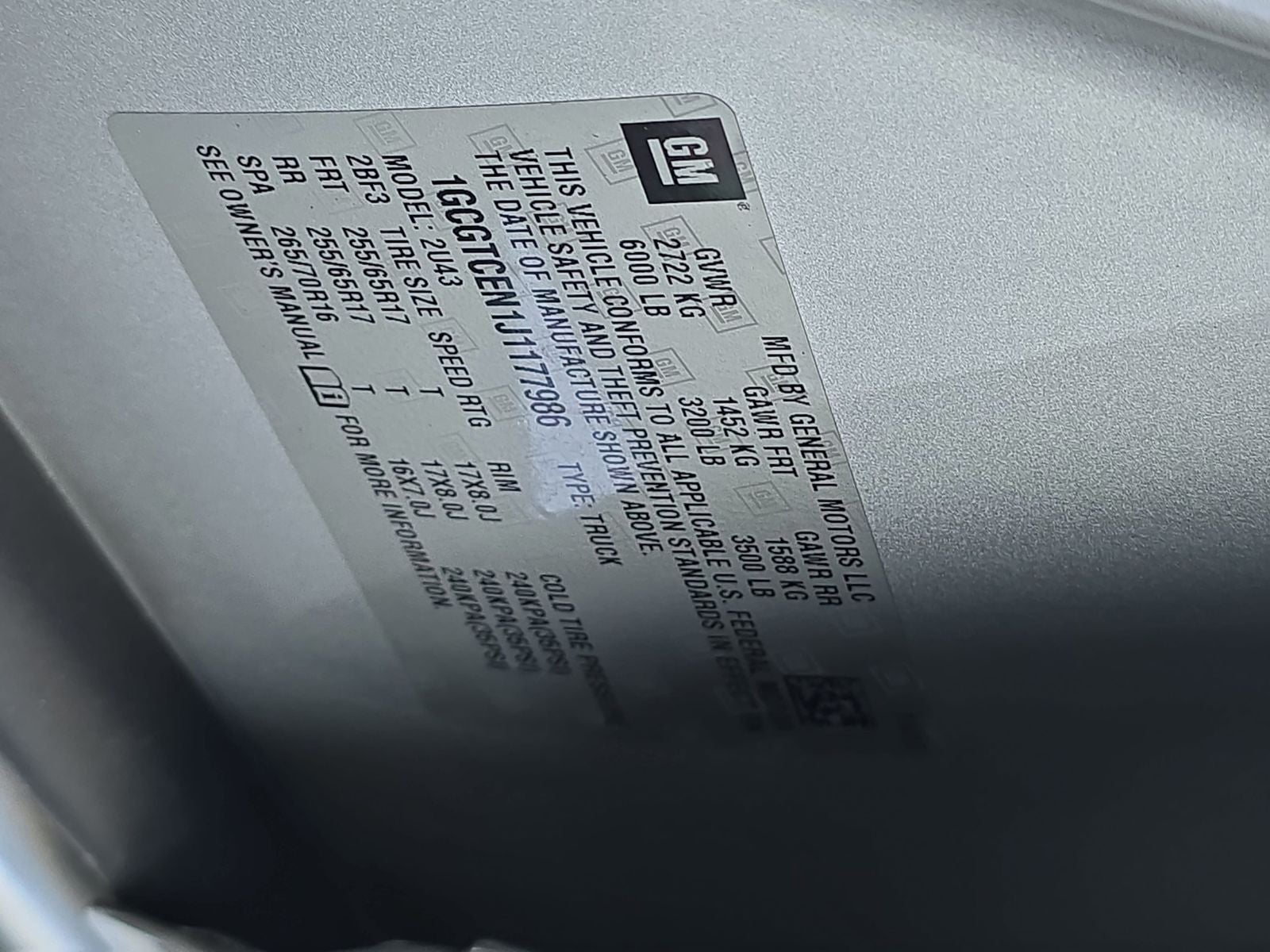 2018 Chevrolet Colorado LT