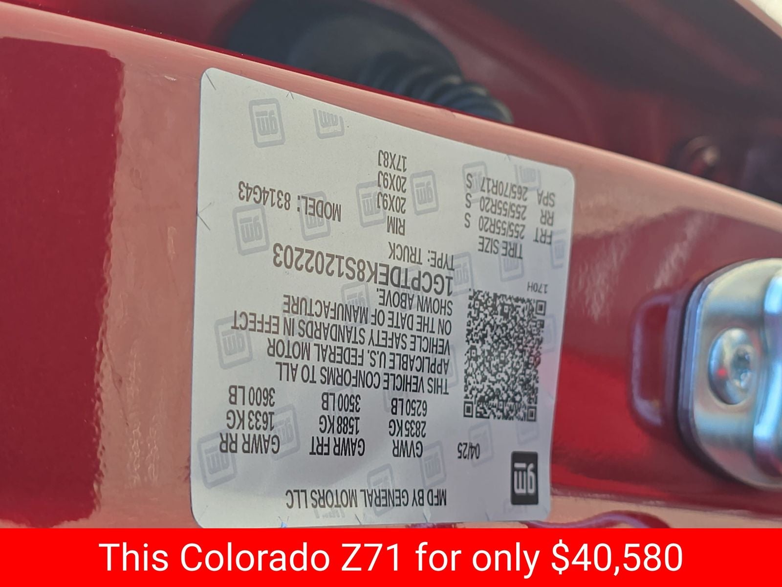 2025 Chevrolet Colorado Z71