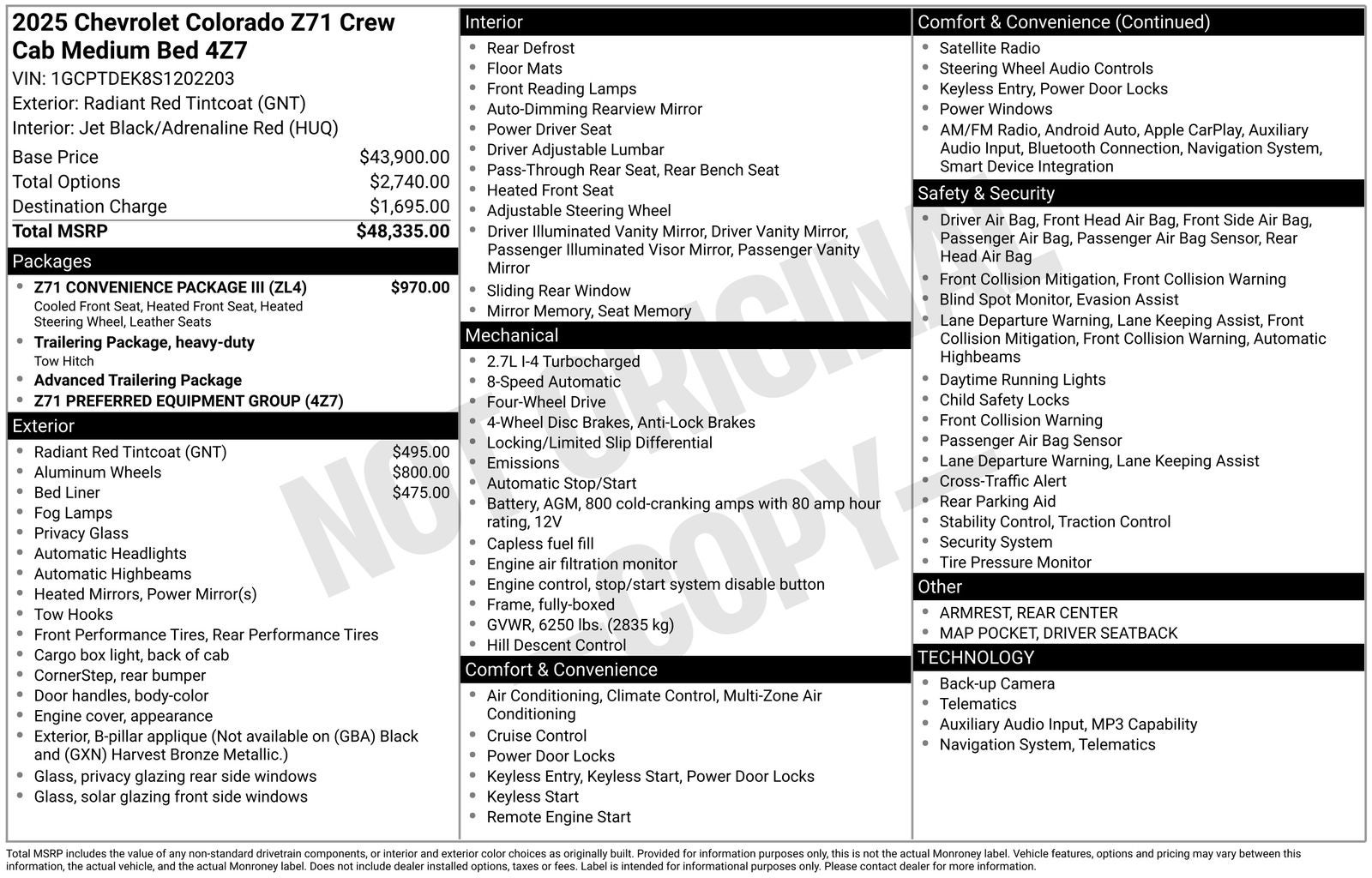 2025 Chevrolet Colorado Z71