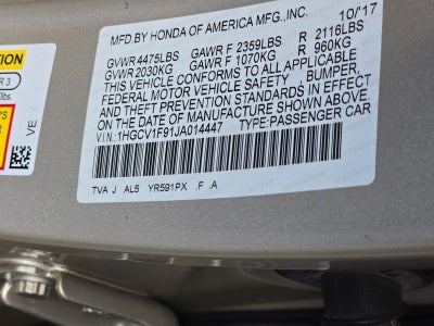 2018 Honda Accord Touring