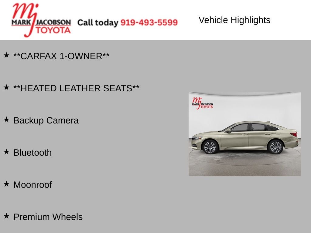 2019 Honda Accord Hybrid Touring
