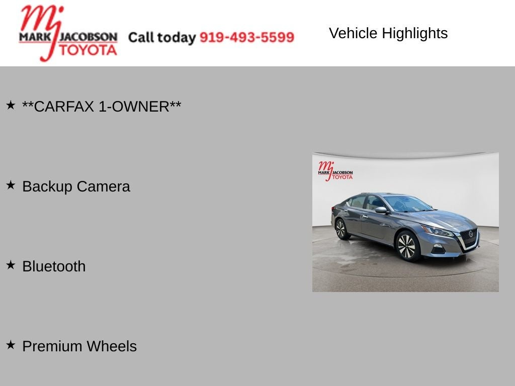 2021 Nissan Altima 2.5 SV