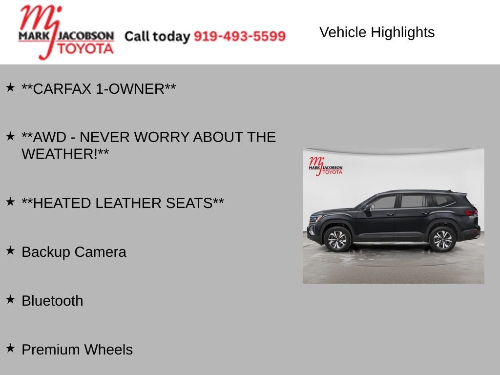 2024 Volkswagen Atlas 2.0T SE w/Technology