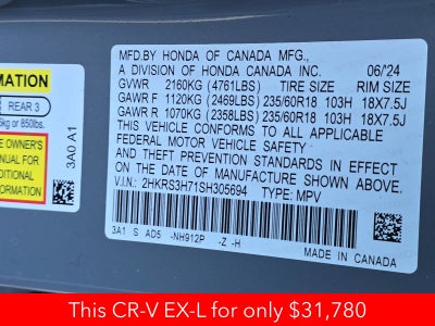 2025 Honda CR-V EX-L