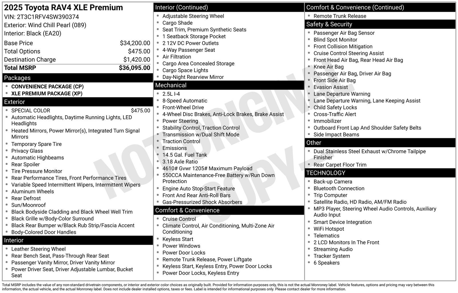 2025 Toyota RAV4 XLE Premium