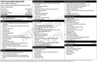 2024 Toyota RAV4 Hybrid XSE