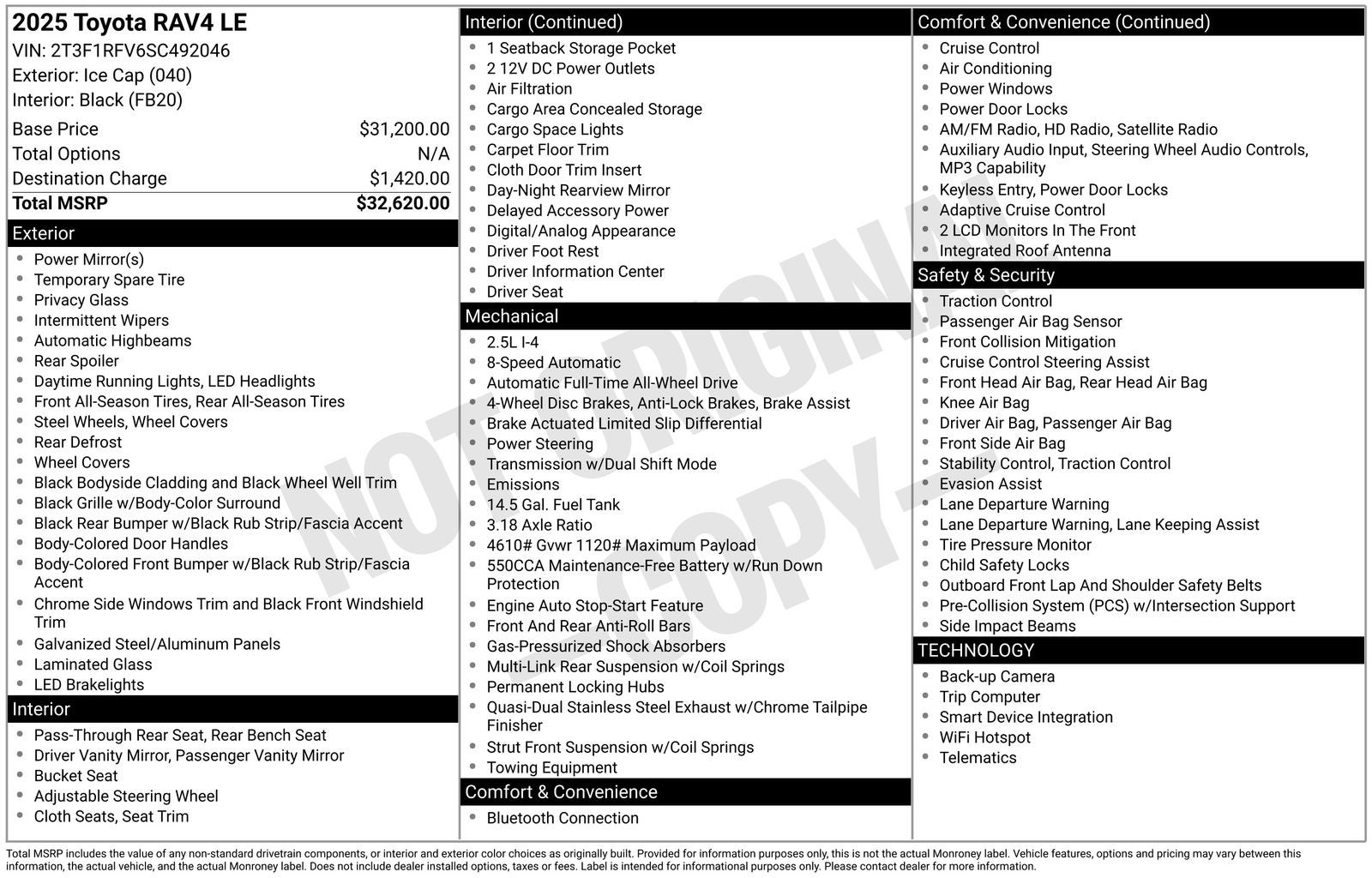 2025 Toyota RAV4 LE - Photo 42