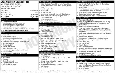 2025 Chevrolet Equinox LT
