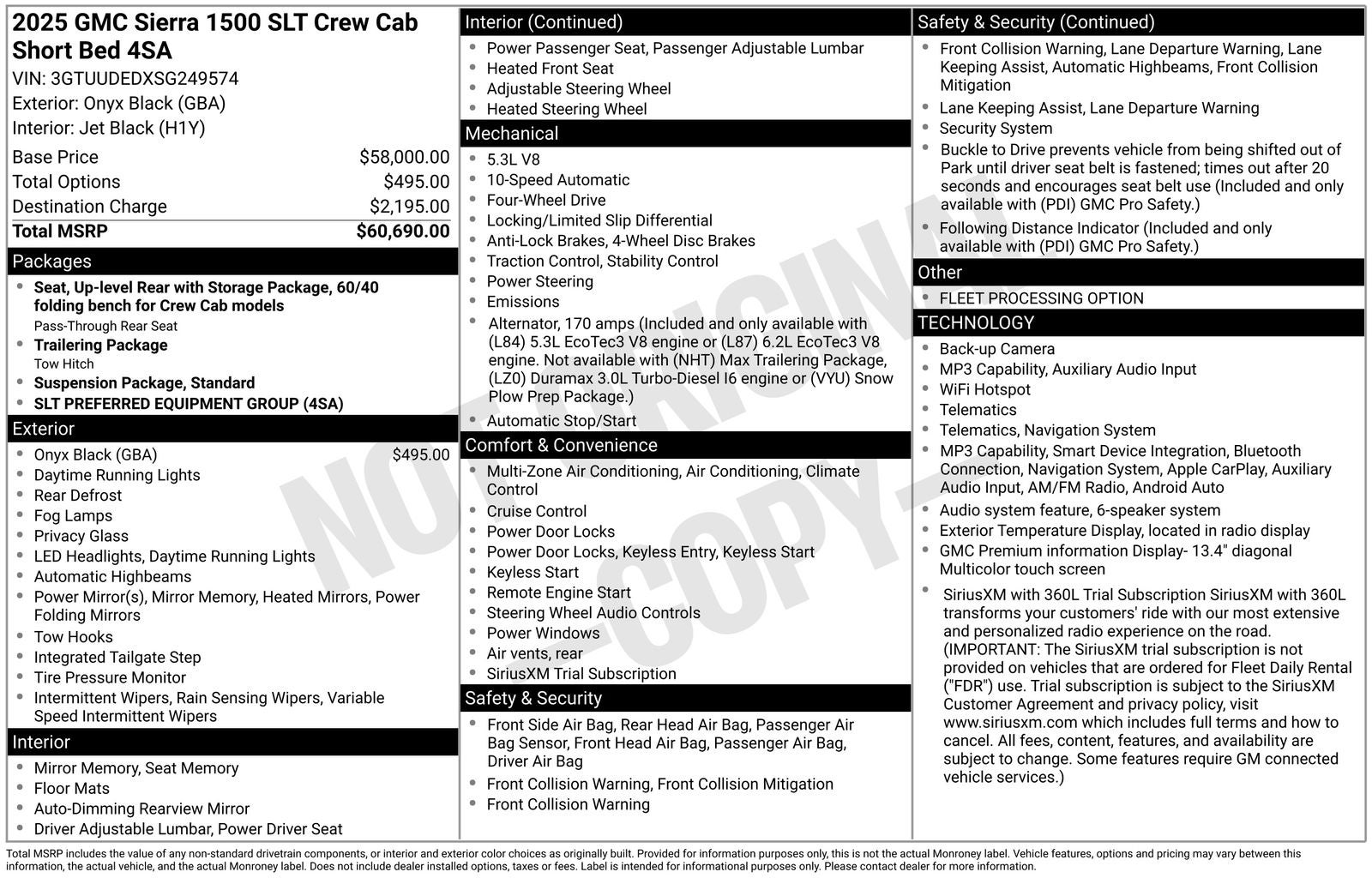 2025 GMC Sierra 1500 SLT