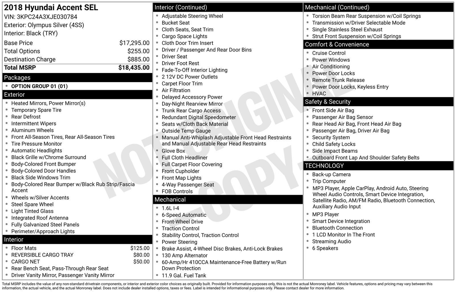2018 Hyundai Accent SEL