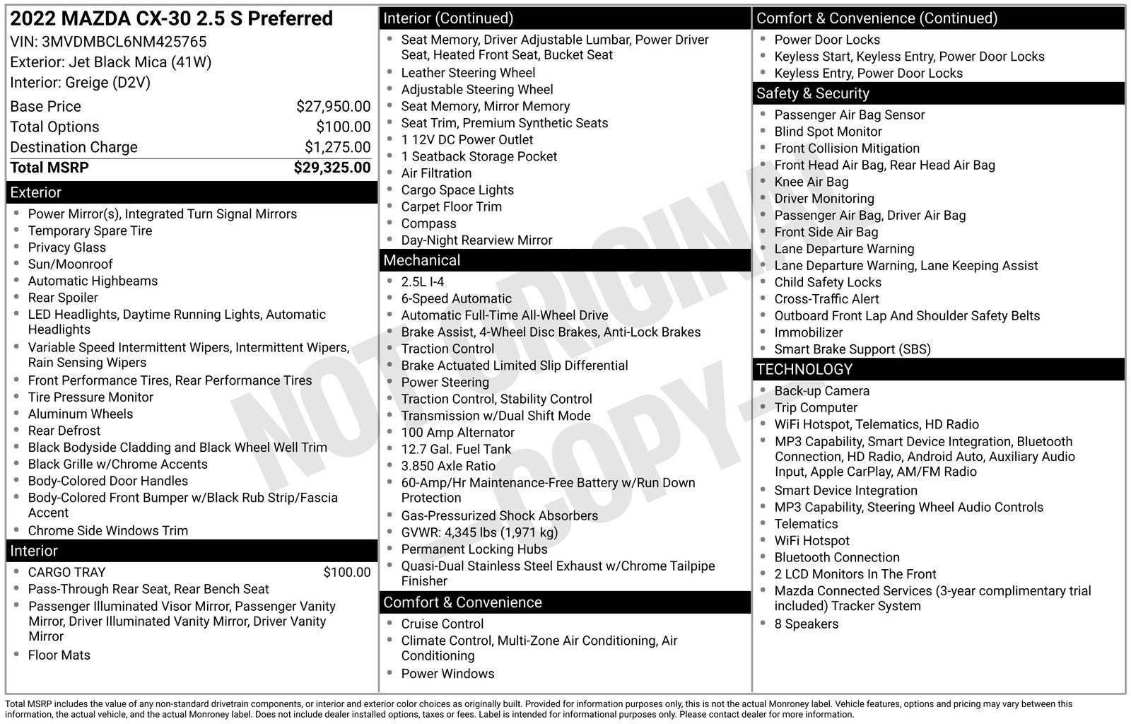 2022 Mazda Mazda CX-30 2.5 S Preferred Package