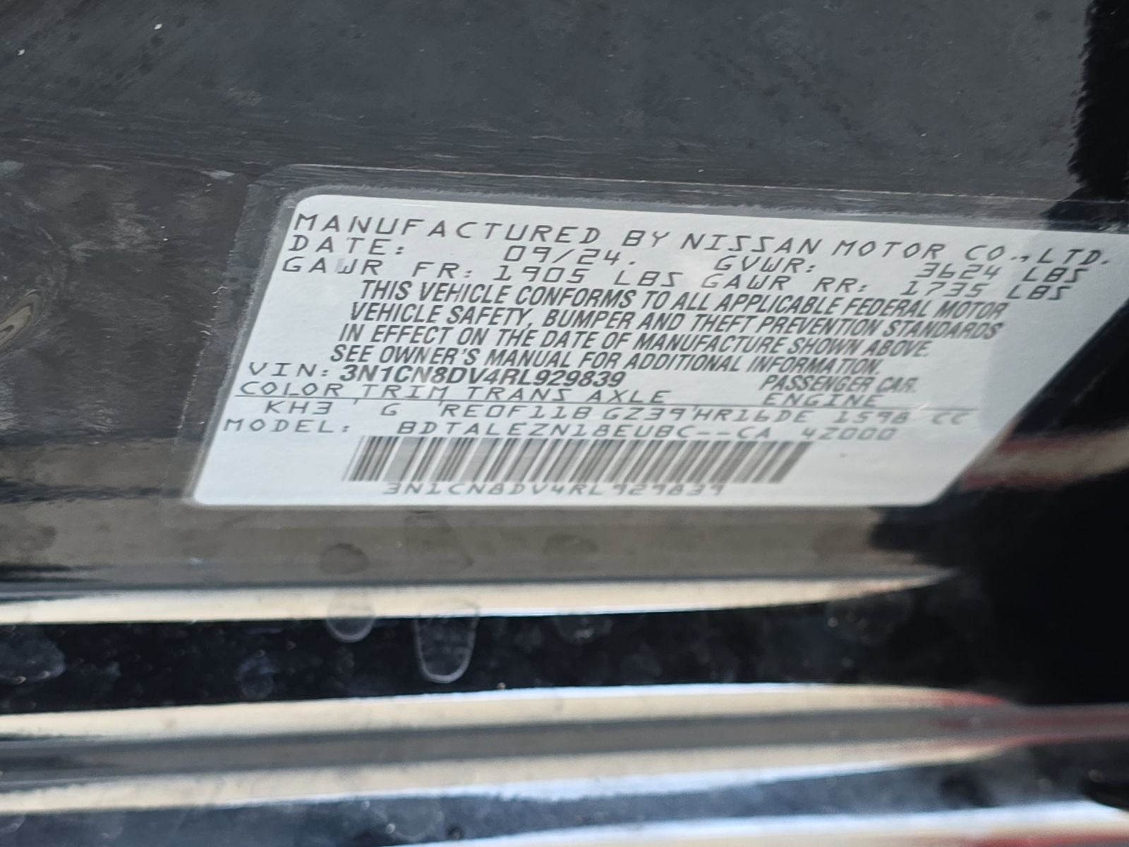 2024 Nissan Versa 1.6 S