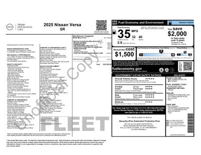 2025 Nissan Versa 1.6 SR