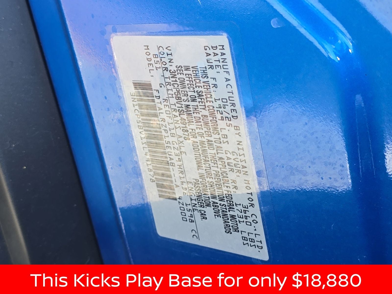 2025 Nissan Kicks Play S