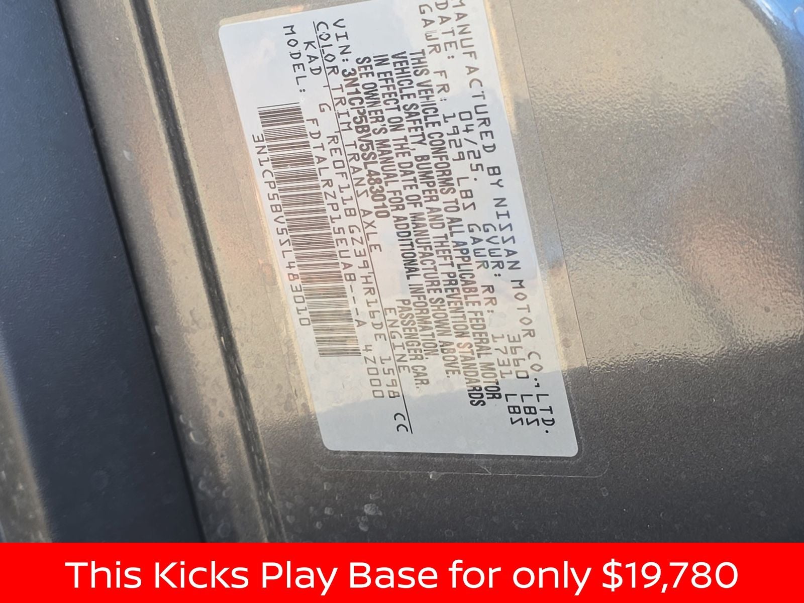 2025 Nissan Kicks Play S
