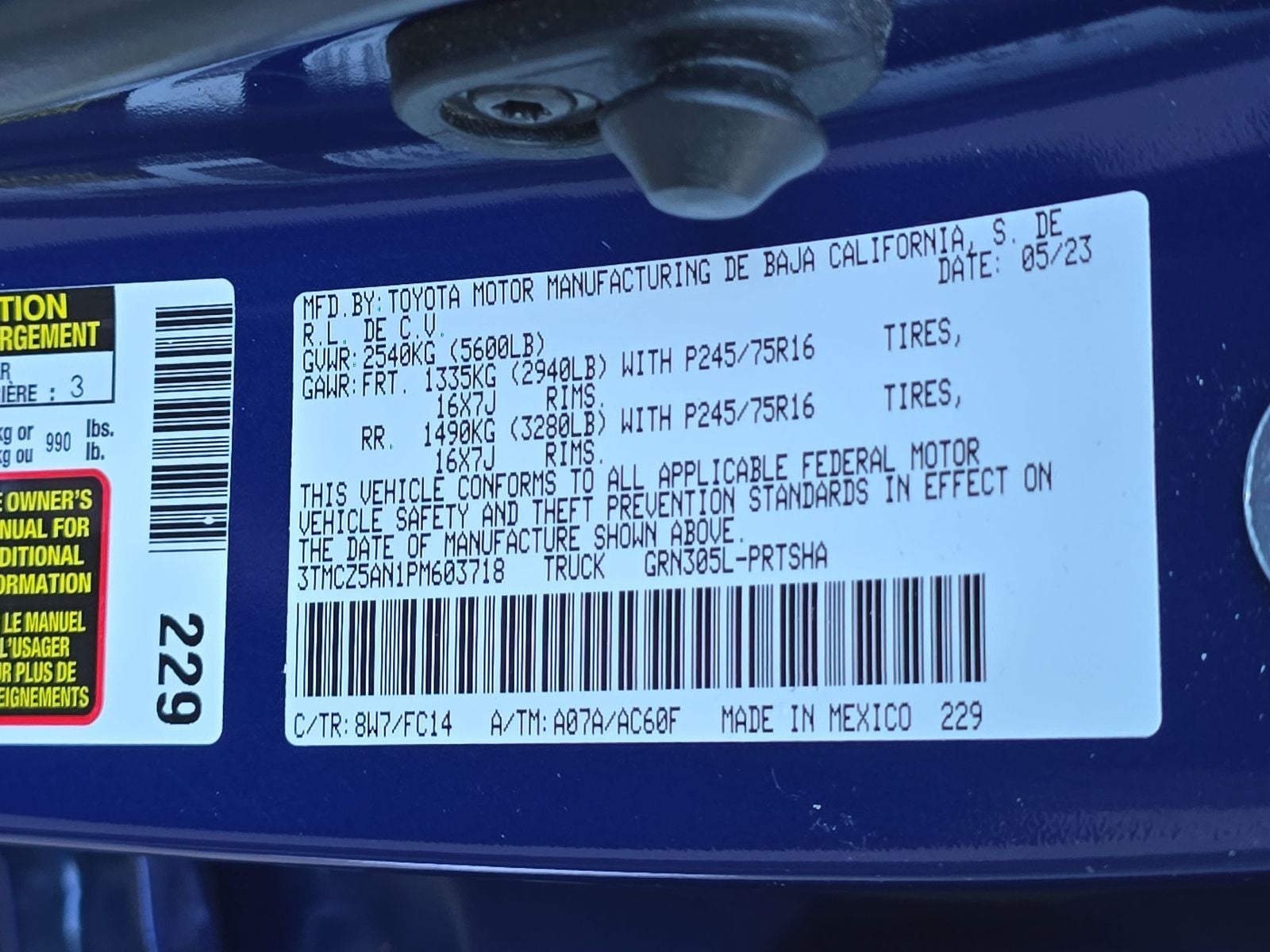 2023 Toyota Tacoma SR5 V6