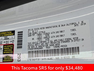 2024 Toyota Tacoma SR5