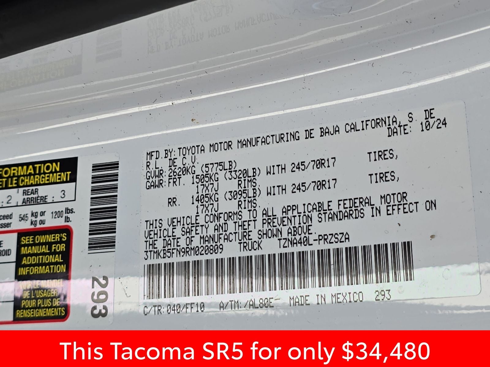 2024 Toyota Tacoma SR5