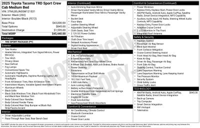 2025 Toyota Tacoma TRD Sport