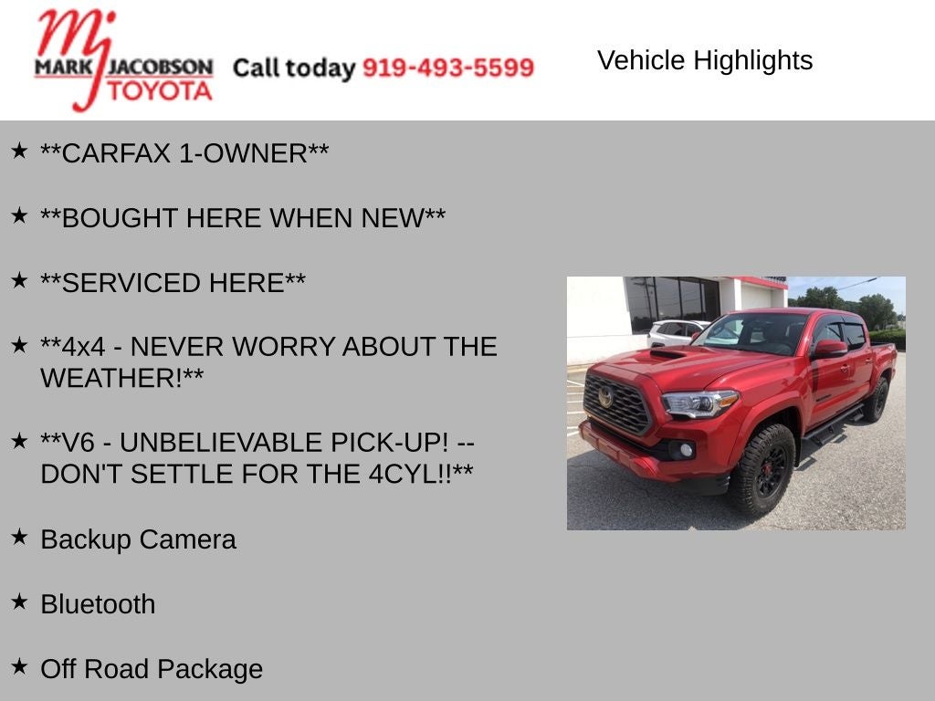 2022 Toyota Tacoma TRD Sport V6