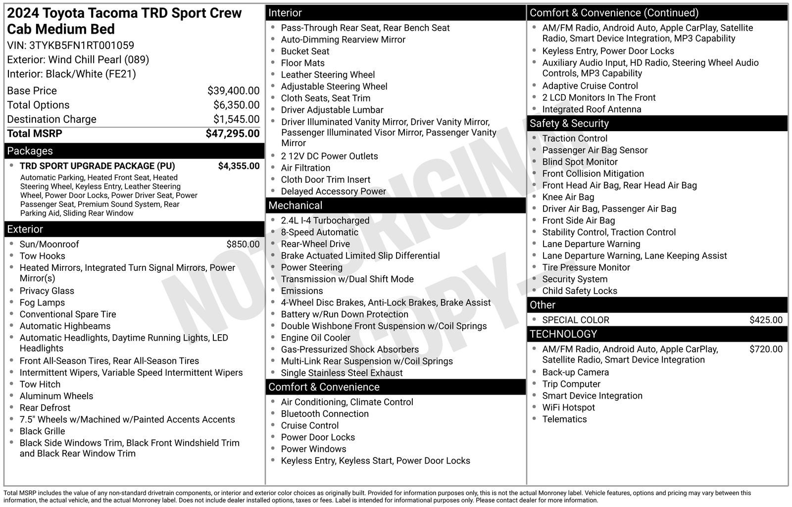 2024 Toyota Tacoma TRD Sport