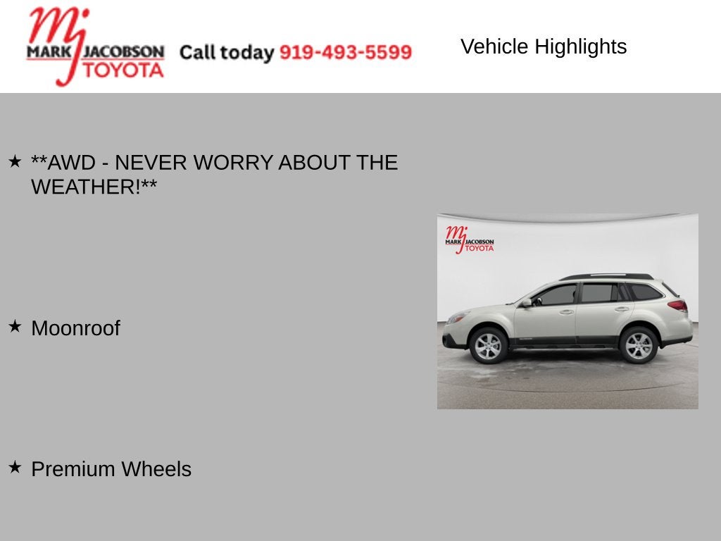 2014 Subaru Outback 2.5i Limited