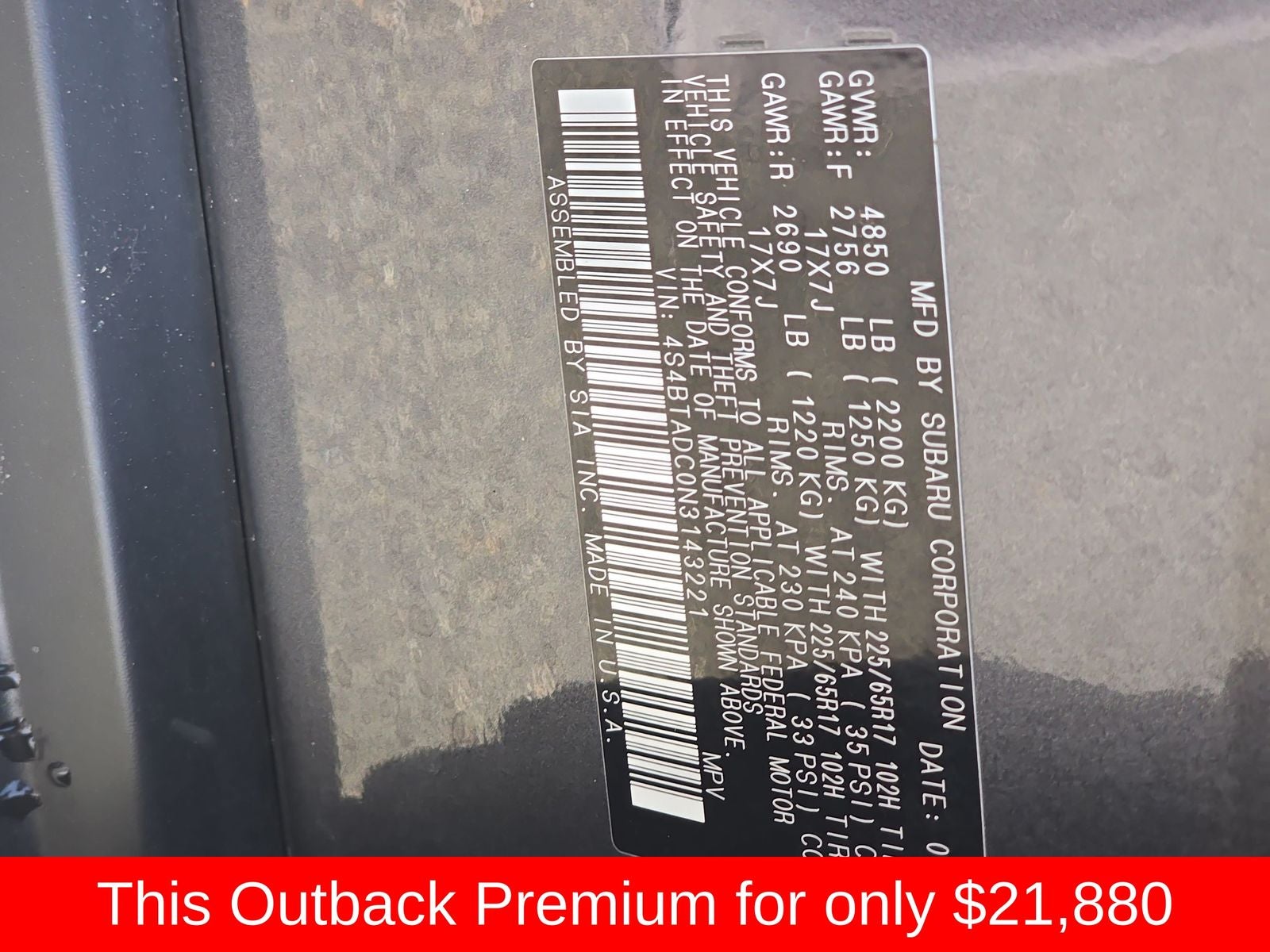 2022 Subaru Outback Premium