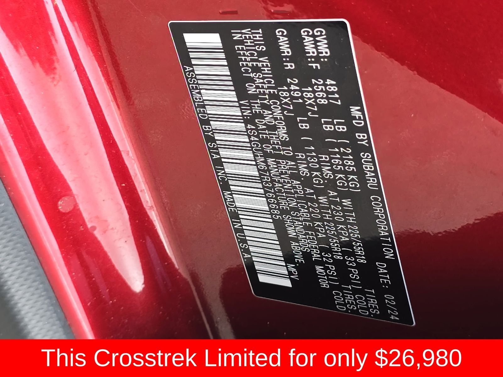 2024 Subaru Crosstrek Limited