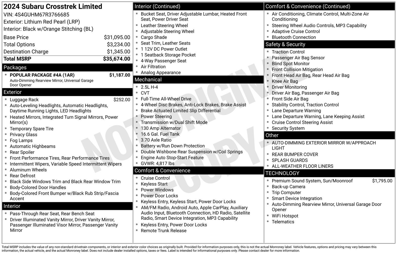 2024 Subaru Crosstrek Limited