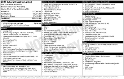 2024 Subaru Crosstrek Limited