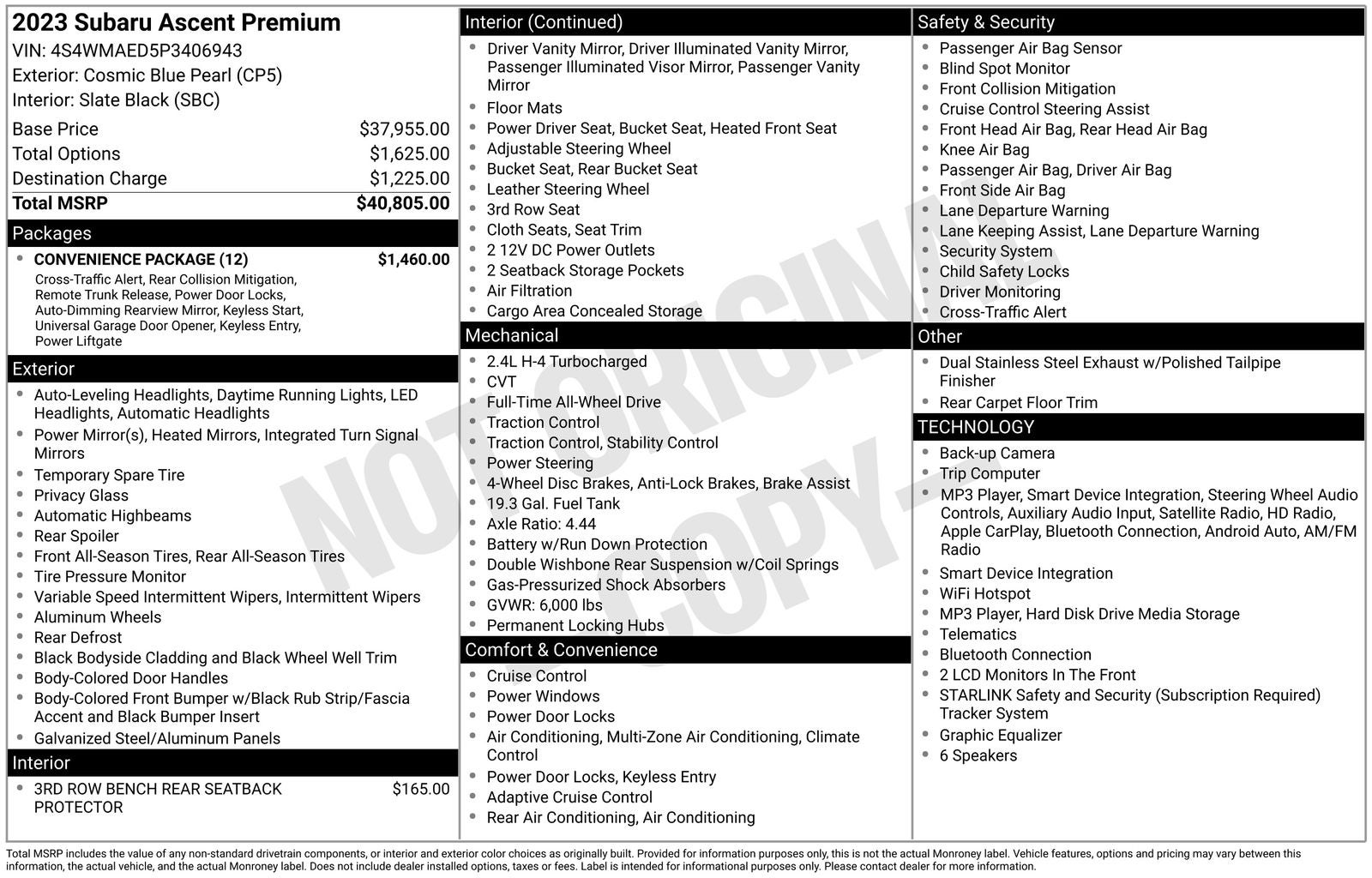 2023 Subaru Ascent Premium