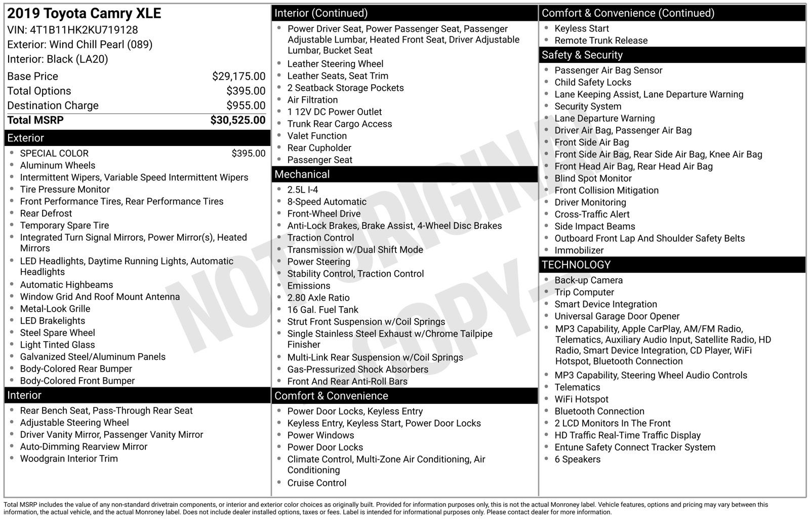2019 Toyota Camry XLE