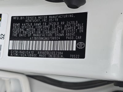 2019 Toyota Camry SE