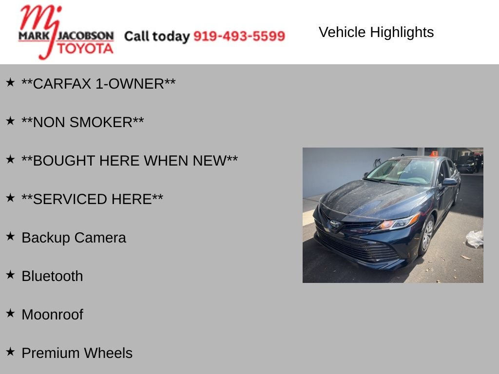 2019 Toyota Camry Hybrid LE