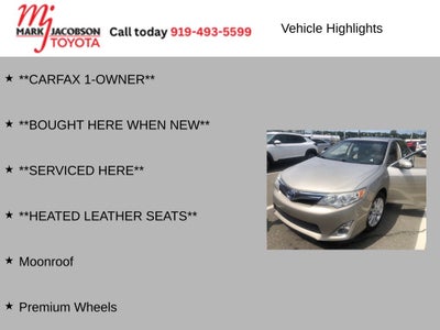 2014 Toyota Camry Hybrid XLE 2014.5