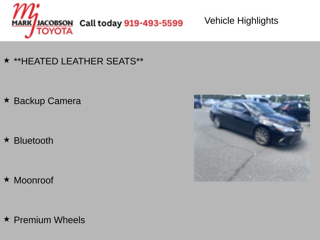 2015 Toyota Camry XLE