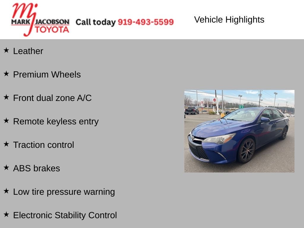 2015 Toyota Camry XSE