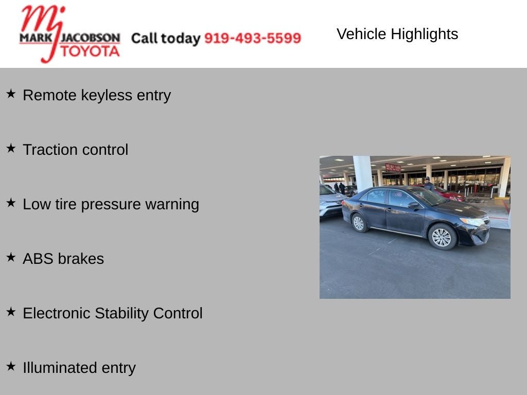 2013 Toyota Camry LE