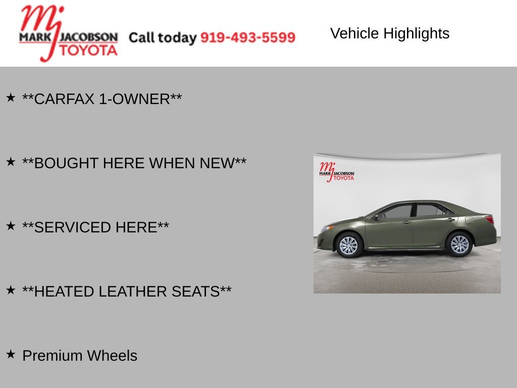 2012 Toyota Camry XLE