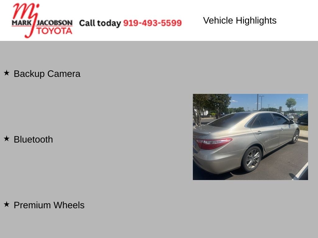 2015 Toyota Camry SE