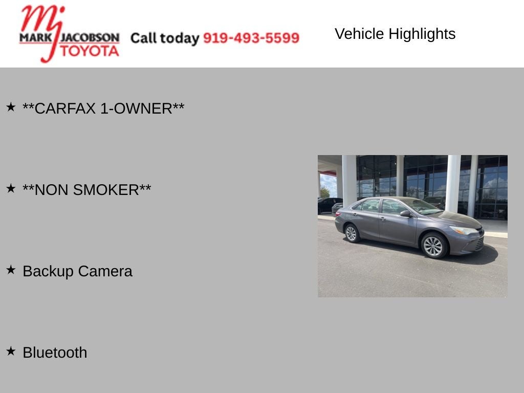 2015 Toyota Camry LE