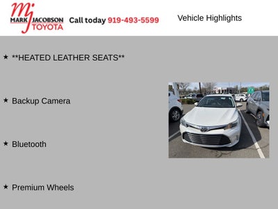 2016 Toyota Avalon XLE